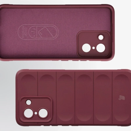 Pancerne etui Bizon Case Tur do OnePlus Nord CE5 5G, burgundowe