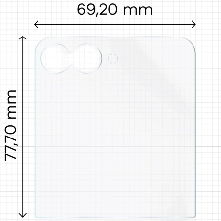 Folia matowa Bizon Glass Film Sun Duo do Galaxy Z Flip7 FE, 2 sztuki