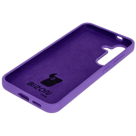 Silikonowe etui Bizon Soft Case do Galaxy S24, fioletowe