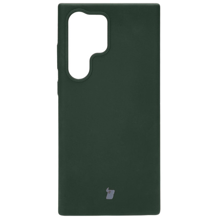Silikonowe etui Bizon Soft Case do Galaxy S23 Ultra, ciemnozielone