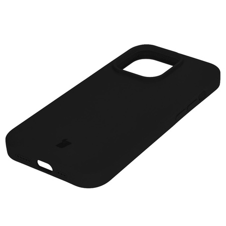 Etui silikonowe do Apple iPhone 15 Pro Bizon Soft Case, czarne