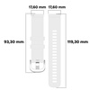 Pasek Bizon Strap Watch Silicone Pro do Huawei Watch GT 4 41 mm, biały