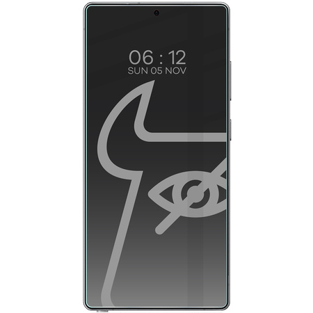 Prywatyzujące szkło hartowane Bizon Glass Clear Shadow do Galaxy S25 Ultra, przyciemniane