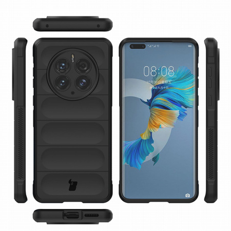 Pancerne etui Bizon Case Tur do Huawei Mate 50 Pro, czarne