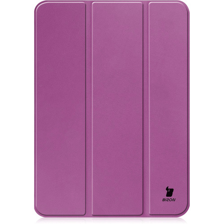 Etui Bizon Case Tab Croc do  iPad 11 / 10 gen. 2025 / 2022, ciemnofioletowe