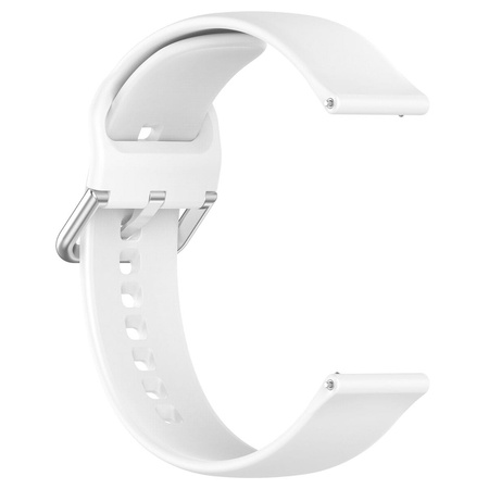 Pasek silikonowy do smartwatcha, Bizon Strap Watch Silicone Pro N, Quick Release 22 mm, biały