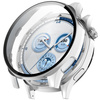 Etui ze szkłem do zegarka Bizon Case+Glass Watch do Huawei Watch GT 5 46 mm, satynowo srebrne