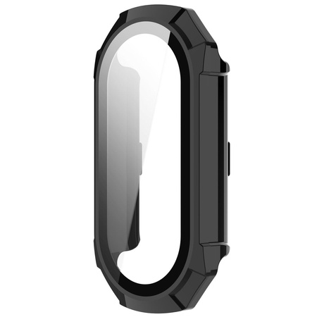 Etui ze szkłem do zegarka Bizon Case+Glass Watch do Xiaomi Smart Band 9, czarne