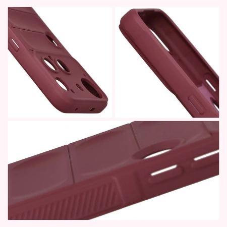 Pancerne etui Bizon Case Tur do Nothing Phone (3), burgundowe