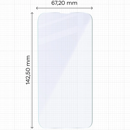 Elastyczne szkło hybrydowe Bizon Glass Mule do iPhone 16e