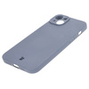 Etui Bizon Case Silicone do iPhone 15 Plus, szare