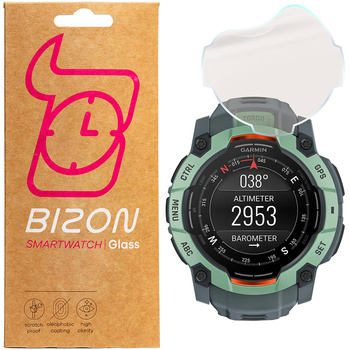 Folia matowa Bizon Glass Watch Film Sun do Garmin Instinct 3 50 mm, 2 sztuki