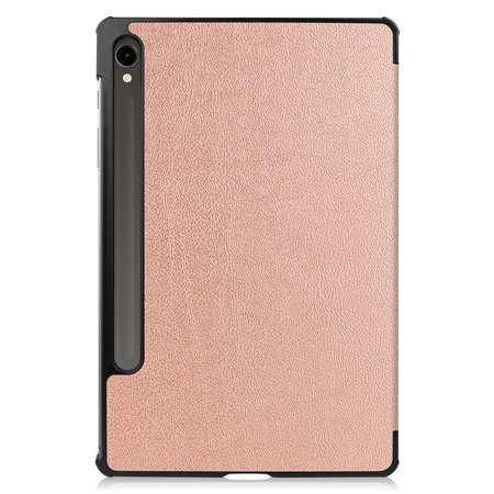 Etui Bizon Case Tab Croc do Galaxy Tab S10 Lite / S9, różowozłote