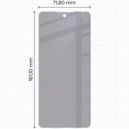 Prywatyzujące szkło hybrydowe Bizon Glass Mule Shadow do Oppo A5 Pro 5G, matowe