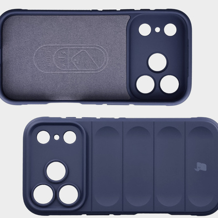 Pancerne etui Bizon Case Tur do iPhone 17 Pro, granatowe