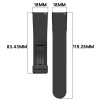 Silikonowy pasek Bizon Strap Watch Silicone L do Quick Release 18 mm, czarny