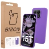 Silikonowe etui Bizon Soft Case do Xiaomi 15T, fioletowe