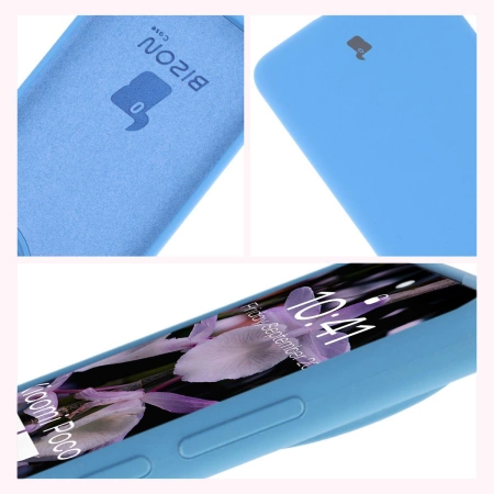 Silikonowe etui Bizon Soft Case do Xiaomi POCO F7 Ultra, niebieskie