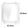 Etui z osłoną ekranu Bizon Case Watch Felipe do Garmin Venu X1, srebrne