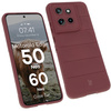 Pancerne etui Bizon Case Tur do Motorola Edge 50 Neo/60 Neo, burgundowe