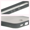 Etui Bizon Case Angelo do Pixel 10 / 10 Pro, półprzezroczyste z szarą ramką