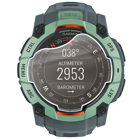 Folia matowa Bizon Glass Watch Film Sun Duo do Garmin Instinct 3 50 mm, 2 sztuki