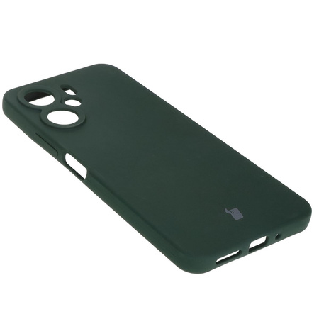 Silikonowe etui Bizon Soft Case do Xiaomi Redmi 13C 4G / Xiaomi Redmi 13C 5G / Xiaomi Poco C65, ciemnozielone