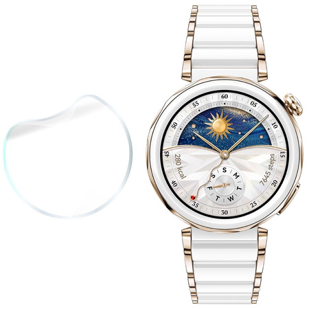 Folia hydrożelowa na ekran Bizon Glass Watch Hydrogel Duo do Huawei Watch GT 5 Pro 42 mm, 2 sztuki