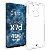 Elastyczne etui + 2x folia na ekran Bizon Case Clear Pack do Honor X7d / Honor 400 Smart
