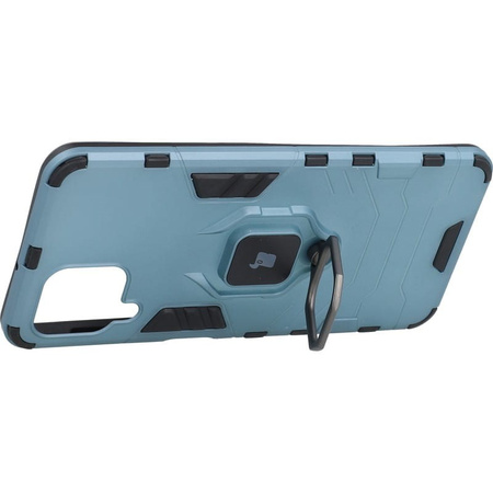 Etui Bizon Case Armor Ring do Galaxy A22 4G / M22, niebieskie