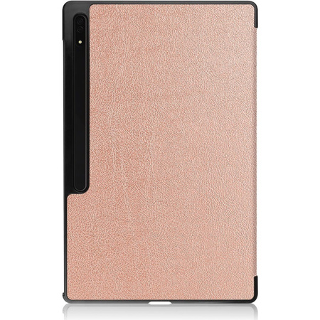 Etui Bizon Case Tab Croc do Galaxy Tab S8 Ultra, różowozłote