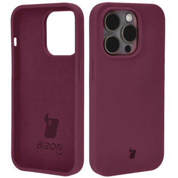 Etui silikonowe do iPhone 14 Pro Bizon Soft Case, ciemnofioletowe