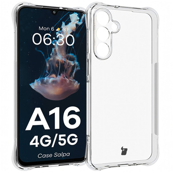 Elastyczne etui Bizon Case Salpa do Galaxy A16 4G/5G, przezroczyste