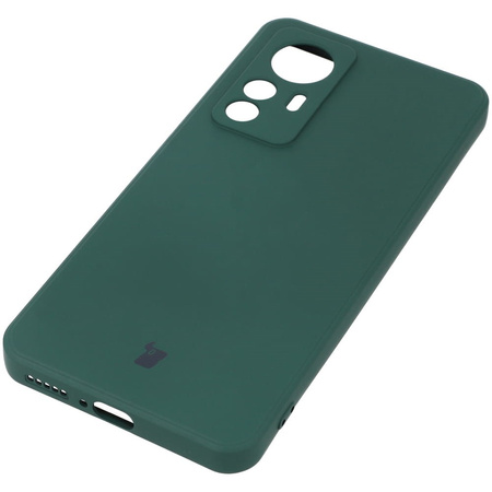 Etui Bizon Case Silicone do Xiaomi 12T, ciemnozielone