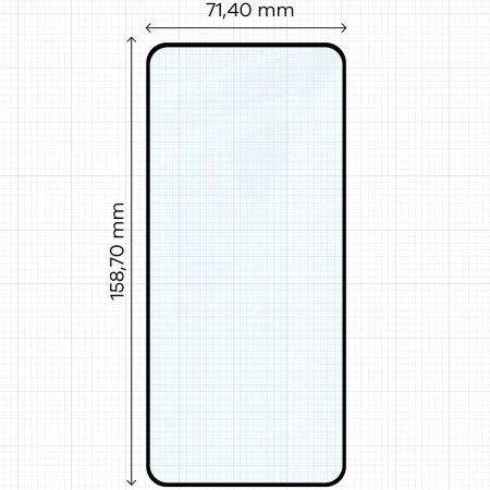 Szkło hartowane Bizon Glass Edge 2 do Oppo Reno13 F / FS, czarna ramka