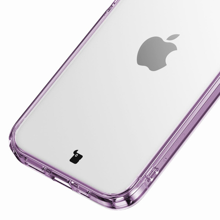 Etui Bizon Case Halo do iPhone 15 Pro Max, przezroczysto-fioletowe