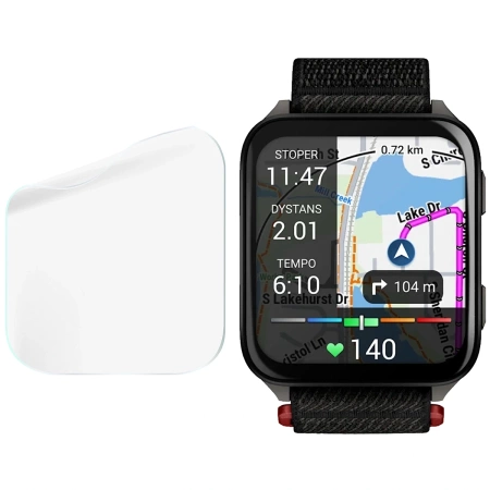 Folia hydrożelowa na ekran Bizon Glass Watch Hydrogel Duo do Garmin Venu X1, 2 sztuki