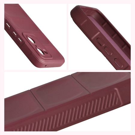 Pancerne etui Bizon Case Tur do OnePlus Nord CE5 5G, burgundowe
