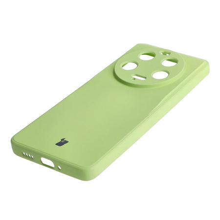 Etui Bizon Case Silicone Sq do Xiaomi 13 Ultra, jasnozielone