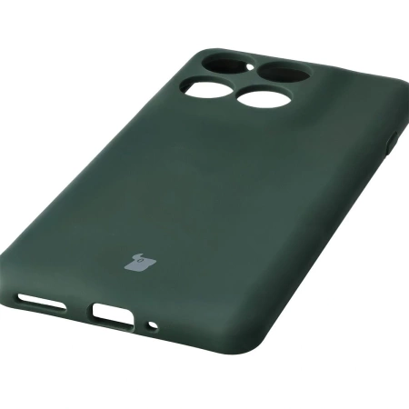 Silikonowe etui Bizon Soft Case do Motorola Edge 60 Pro, ciemnozielone