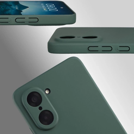 Etui Bizon Case Łupka do OnePlus Nord CE5 5G, zielone