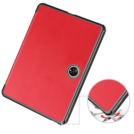 Etui Bizon Case Tab Croc do Oppo Pad 2 / OnePlus Pad, czerwone