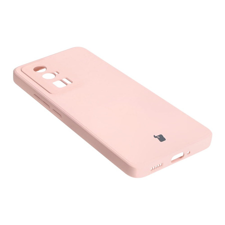 Etui Bizon Case Silicone Sq do Xiaomi Poco F5 Pro, jasnoróżowe