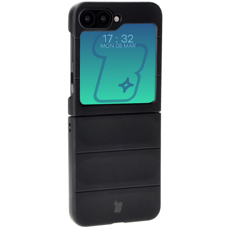 Pancerne etui Bizon Case Tur do Galaxy Z Flip6, czarne