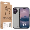 Etui Bizon Case Angelo do iPhone 17, przydymione z czarną ramką