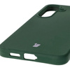 Silikonowe etui Bizon Soft Case do Galaxy S25 Plus, ciemnozielone