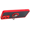 Etui z uchwytem na palec Bizon Case Hybrid Ring do Motorola Moto G54 5G/G54 Power, przydymione z czerwoną ramką