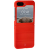 Pancerne etui Bizon Case Tur do Galaxy Z Flip7 FE / Z Flip6, czerwone