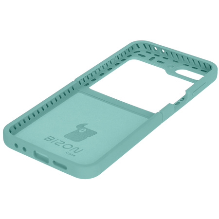 Silikonowe etui Bizon Soft Case do Galaxy Z Flip7 FE / Z Flip6, turkusowe