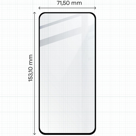 Szkło hartowane Bizon Glass Edge 2 do Galaxy S23 FE, czarne